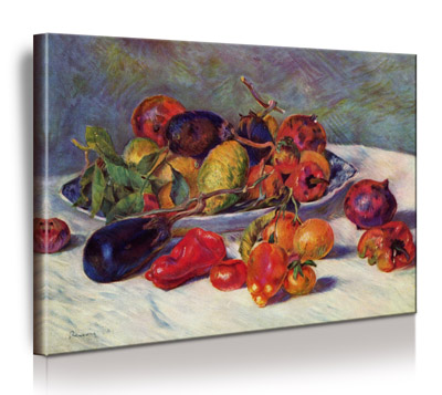 Renoir - Stillleben mit Früchten - Bild auf Leinwand mit Keilrahmen
