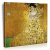 80x80 cm Gustav Klimt – Adele Bloch-Bauer 80x80 - Druck auf echter hochwertiger Künstler-Leinwand, Canvas (kein Vinyl-PVC/Vlies-Stoff), aufgespannt auf Galerie-Holz-Keilrahmen (Echte Handarbeit)