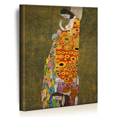 Gustav Klimt – Die Hoffnung 80x120 - Bild auf Leinwand mit Keilrahmen
