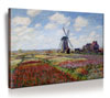 100x80 cm Claude Monet - Tulpenfelder bei der Windmühle 100x80